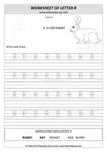 worksheet R